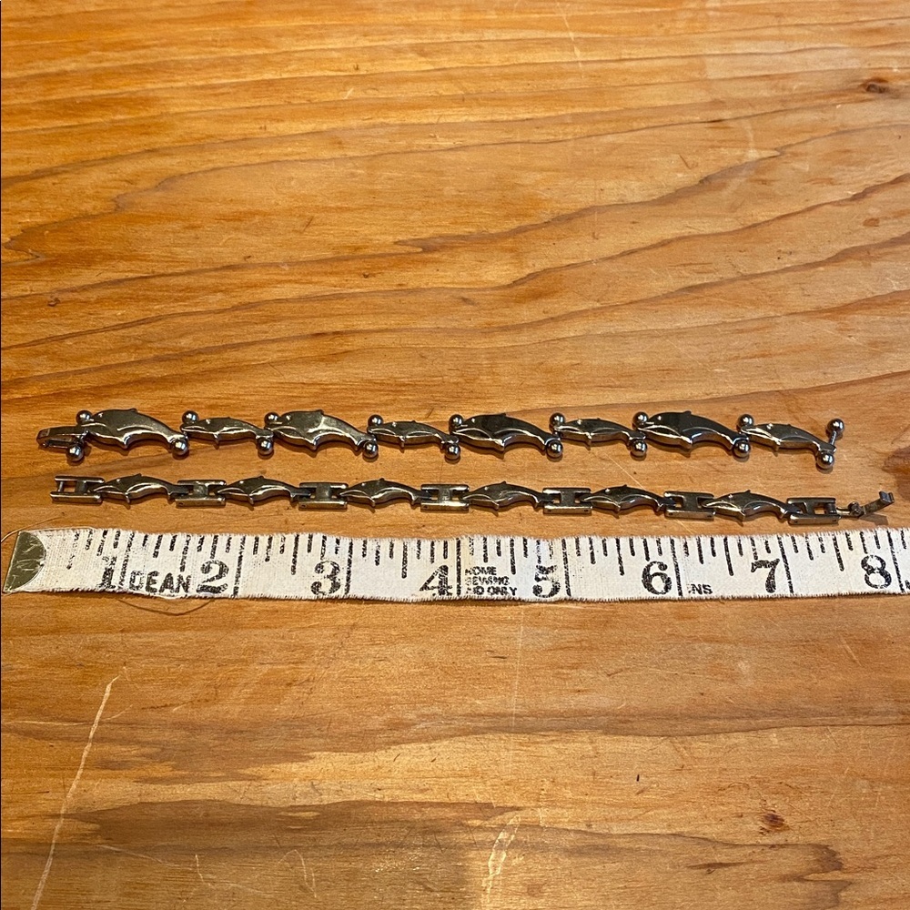 2 x 925 Silver Chain Bracelets from Mexico - Picture 2 of 8